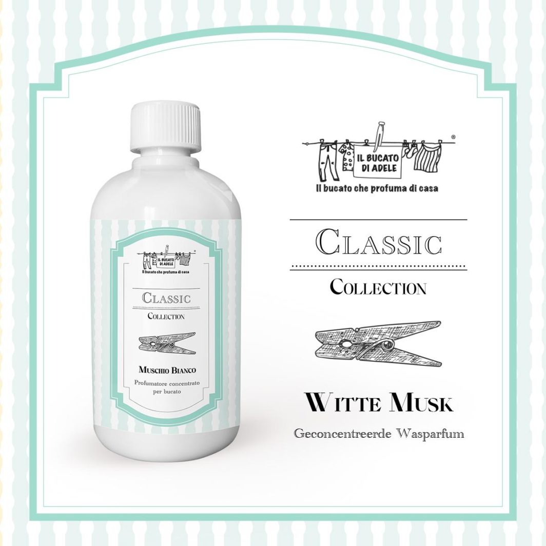 Wasparfum, 500ml Witte Musk / Muschio Bianco